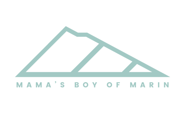 Mama’s Boy of Marin logo designed for a music duo, featuring modern typography and brand identity